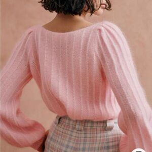 Sezane Aretha Jumper knitwear sweater pink color (candy pink)